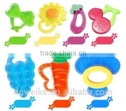 Custom Silicone gel Toy Baby Teething Ring