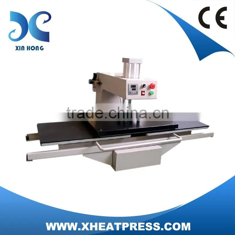 CE Approved Flatbed Printer Two Courses Pnemumatic Heat Press Equippments Sublimation Printing Transfer Presser