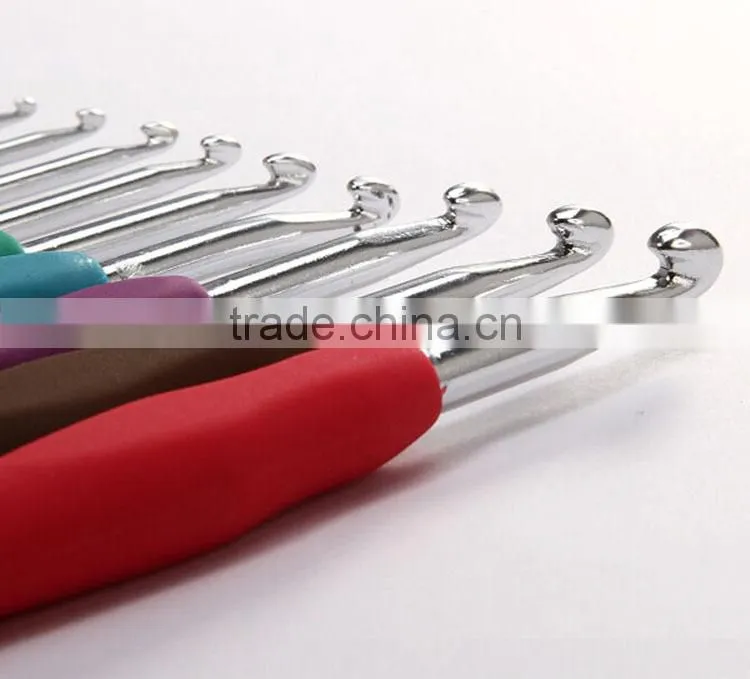 New arrival 11 Knitting Needle Crochet Hook/Soft Handle Crochet Hook Set