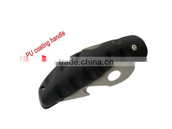 420 Stainless Steel PU Coating Handle Sharp Cheap Antique Pocket Survival Folding Knife