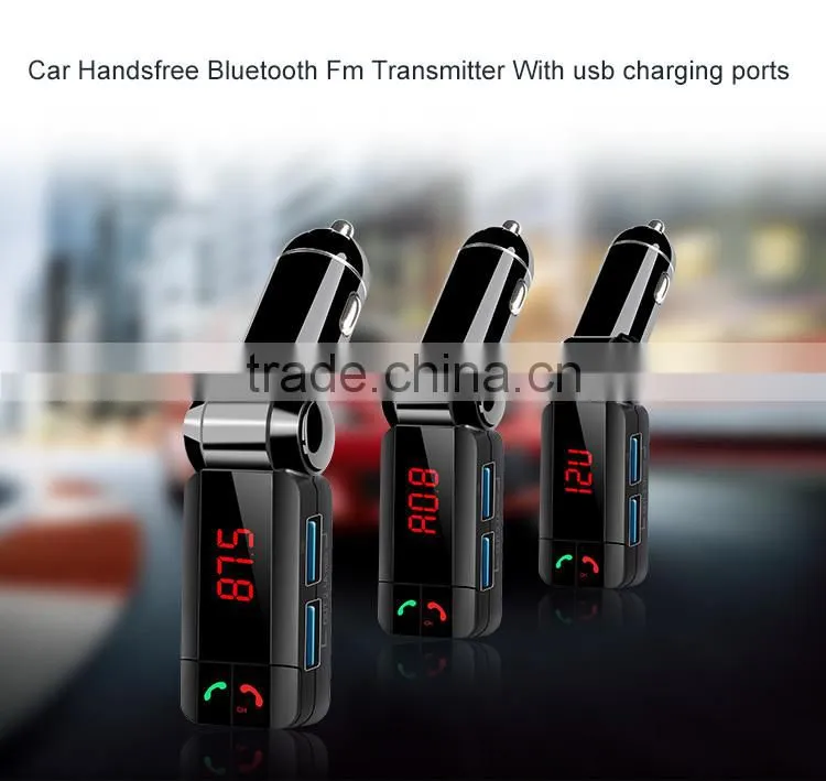 car handsfree calling usb bluetooth fm transmitter