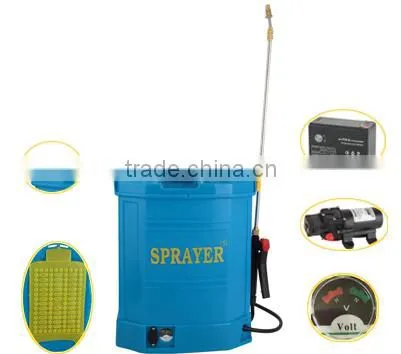 16L agriculture battery operated backpack sprayer