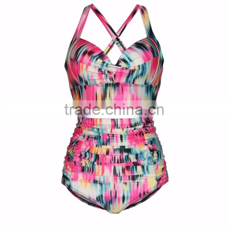 plus size sexy open girl monokini swimwear