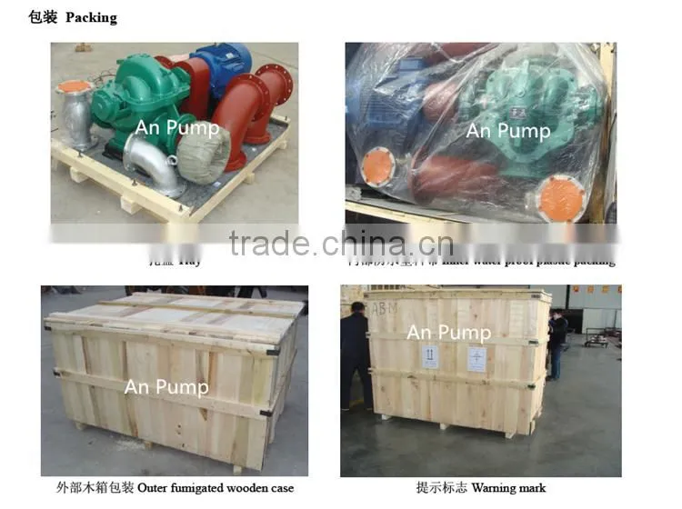 Large Capacity Centrifugal Split Casing Sea Water Pump