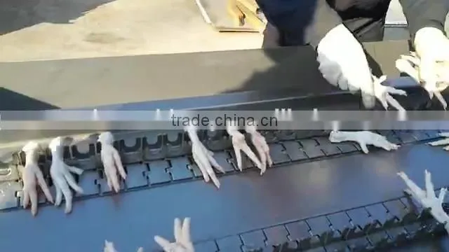 automatic chicken feet processing machine duck chicken feet pawl cleaning slaughting machine