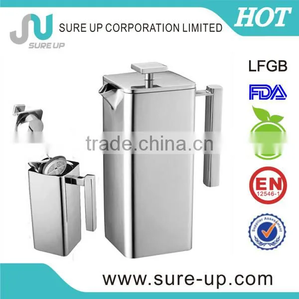 hotel use stainless steel coffee press (0.35L,0.8L,1.0L)
