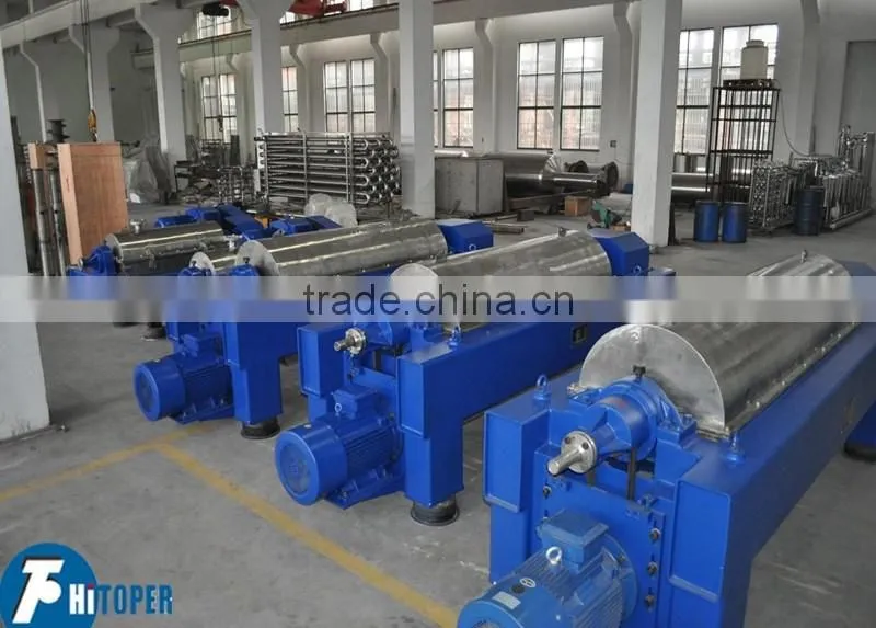 Large flowrate sludge dewatering centrifuge, screw press dewatering separator