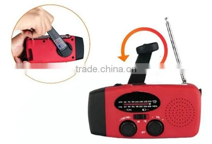 torch radio solar with crank