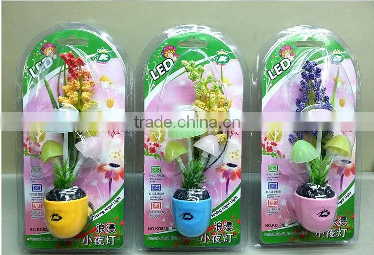 Energy Saving Light Control Sensor Lamp Color Mushroom LED Night Light