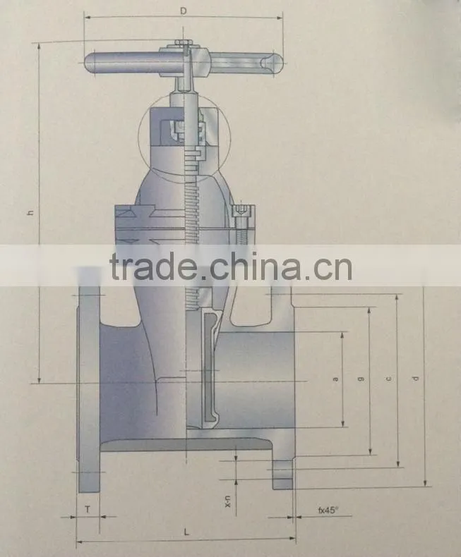Cast Iron Non Rising Stem Gate Valve