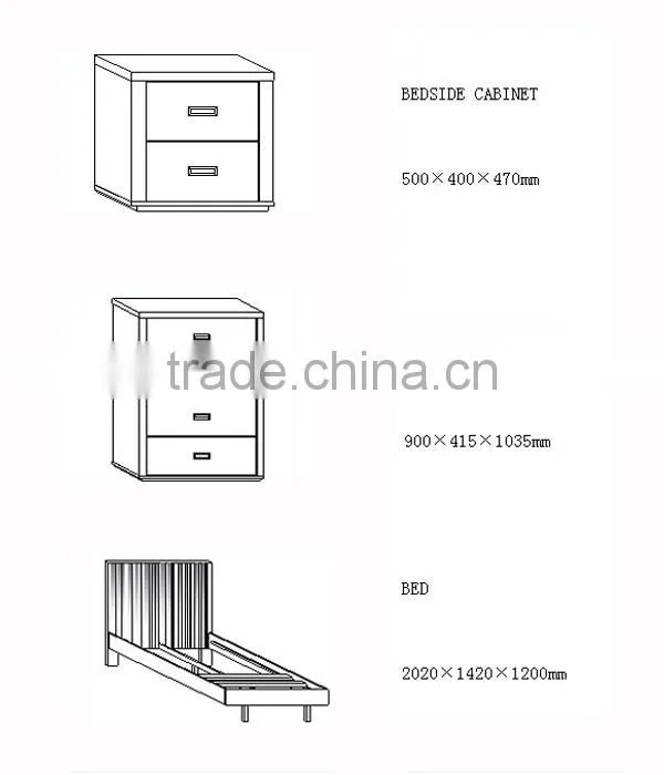 Vintage old bedroom furniture for design