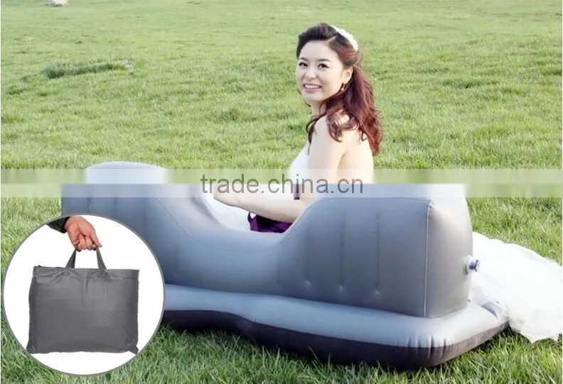 Factory Direct EN71 PVC High Quality Travel Car Bed, Inflatable Air Car Mattess, Portable Folding Car Inflatable Mattress