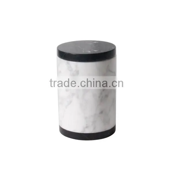 Best selling products black and white marble bathroom accessories set