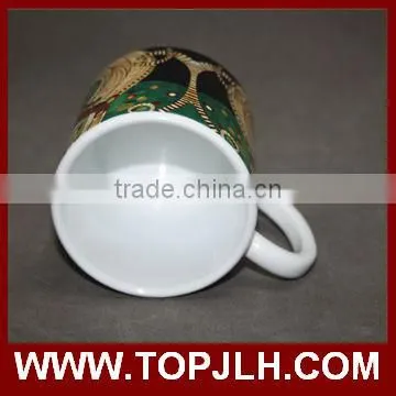 China supplier branding 11oz white ceramic sublimation mugs print