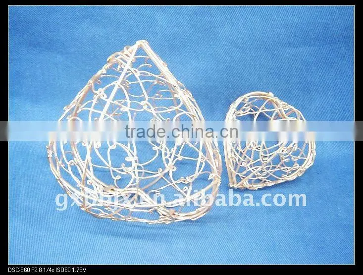 Cuprous peach metal iron festival decoration handmade fruit crafts