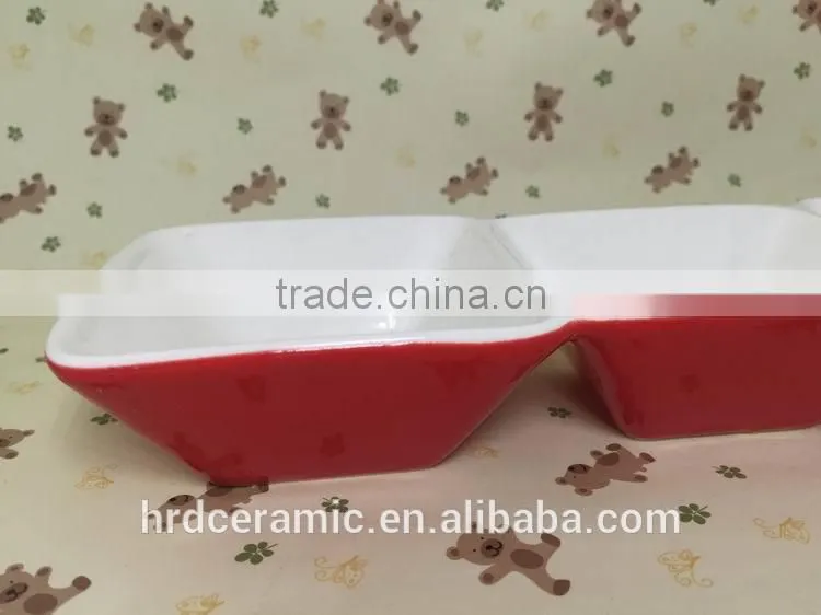 High quality Sub grid Fruit Plate and Creative Fresh Fruit Plate