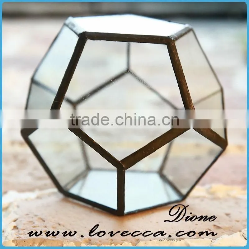 Factory Wholesale Round Clear Geometric Square Glass Globe Hanging Terrarium