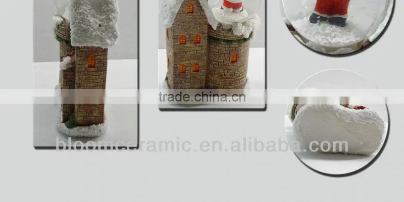 Santa design resin custom water globe