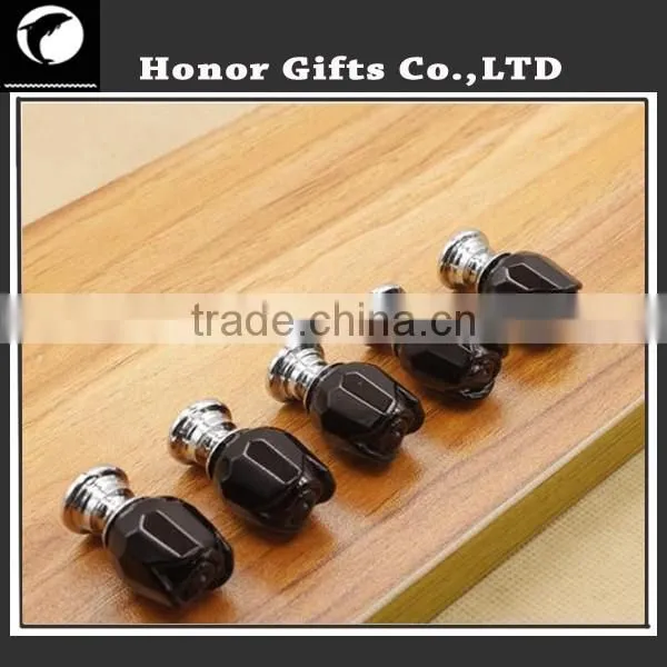 Diamond Shape Crystal Glass Pull Handle Cupboard Cabinet Drawer Door Furniture Knobs