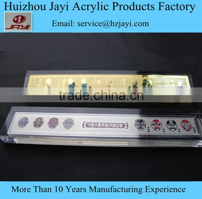 Made in China clear acrylic frameless photo frame,plastic photo frame