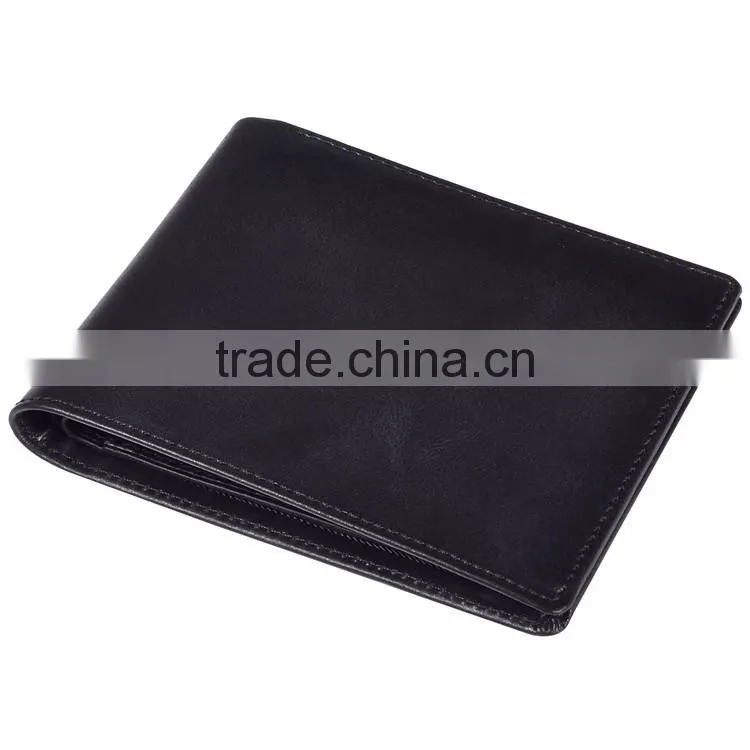 Tianhooo RFID Blocking Minimalist Genuine Leather Slim Front Pocket Wallet
