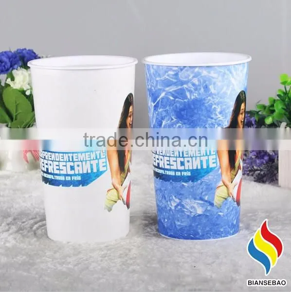 with printing Hot selling 16oz single wall plastic cups