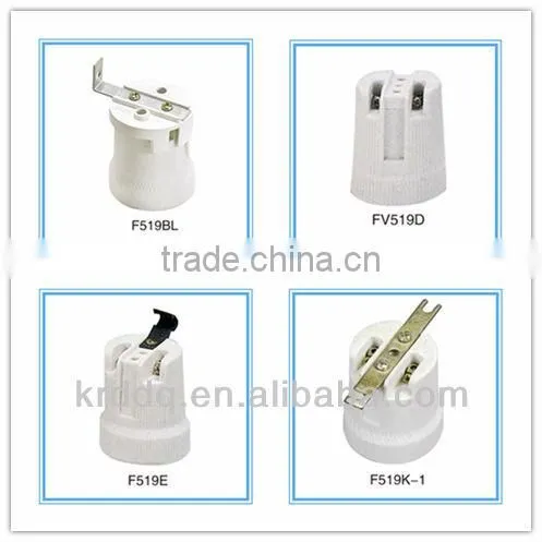 E27 porcelain lampholder with lama
