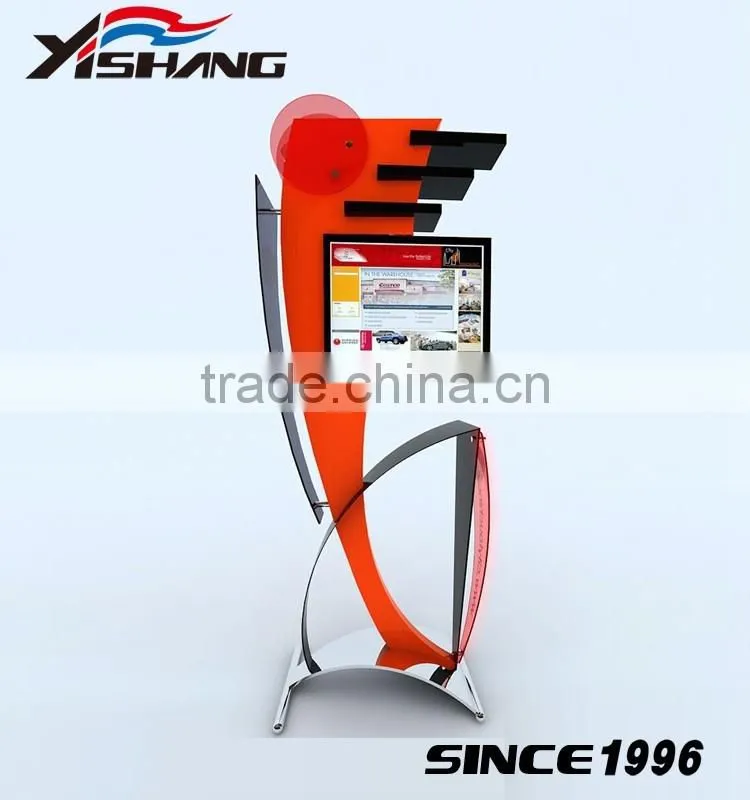 Move freely metal rotating display stand with hooks accessories