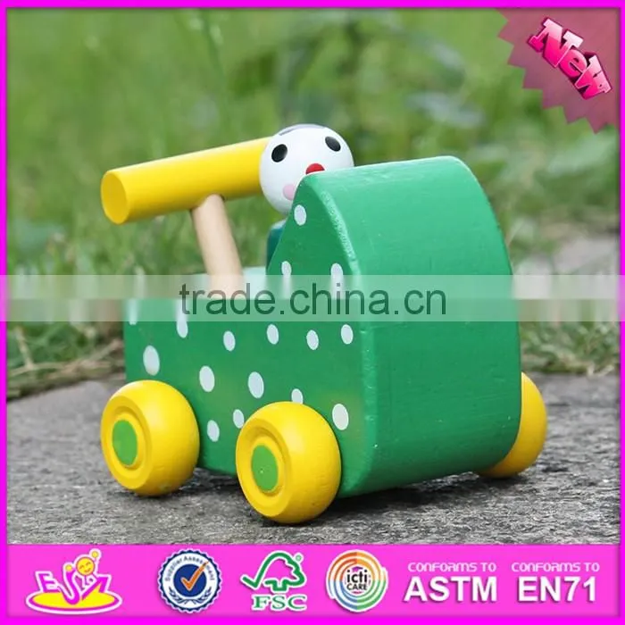 2017 New products kids animal toy wooden toy car plans W04A324