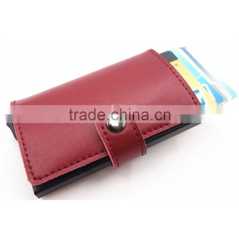 Automatic Credit Card Holder Rfid Blocking Aluminum Business Pop Up Card Holder