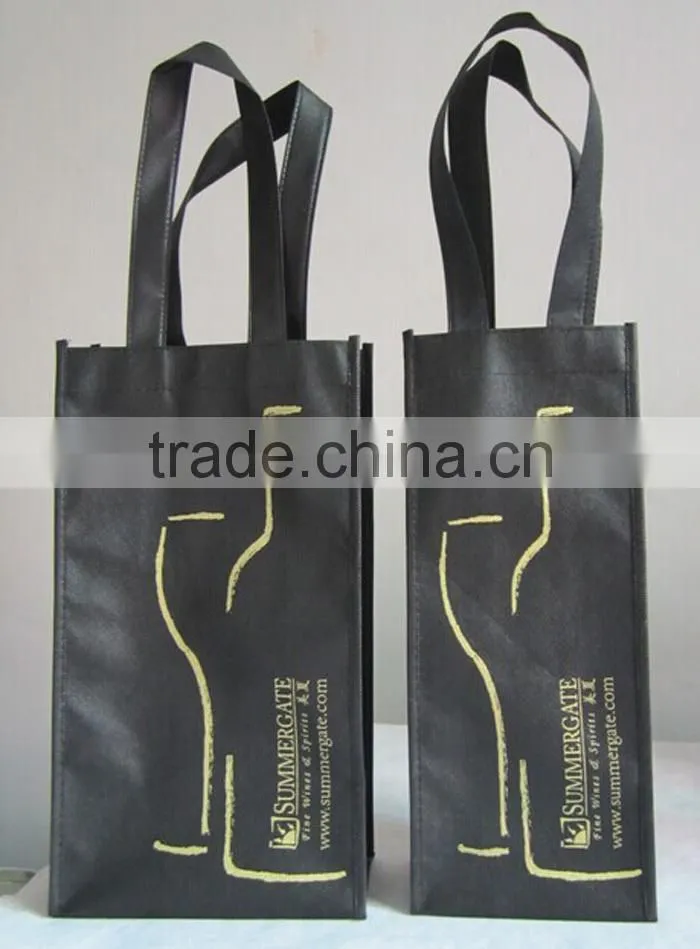 Wholesale non-woven 6 Bottle Wine Bag with Divider