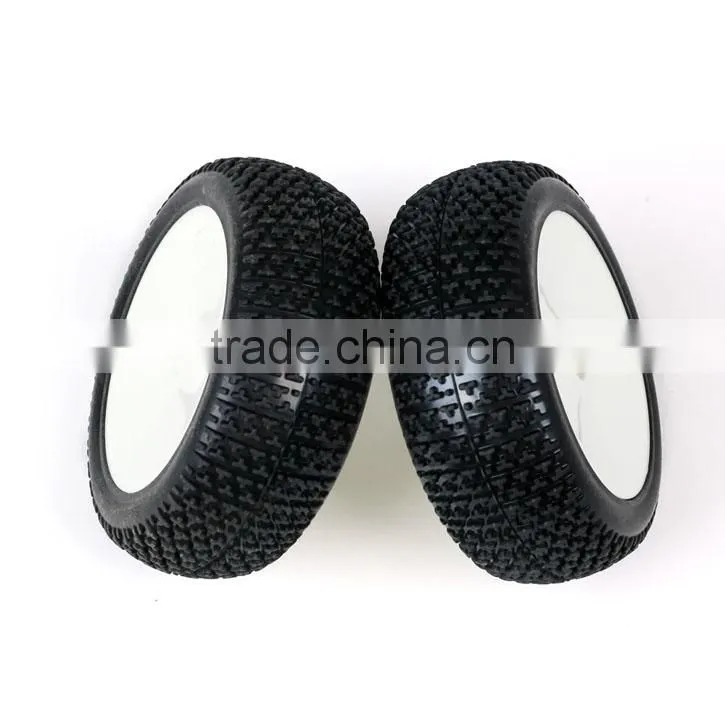 2X HSP 6501-1/8 Buggy Tires Buggy Wheel plastic wheels For Toys RC Car