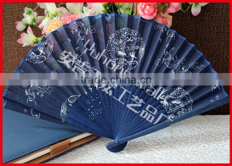 Handmade bamboo crafts fan for gift