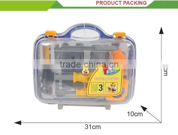 Interesting plastic super tool play set kids indoor games