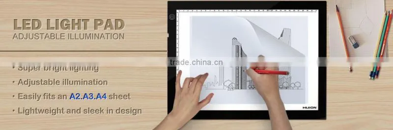 Best selling! Slim Huion A3 LED drawing sketch tracing board light tracing pad