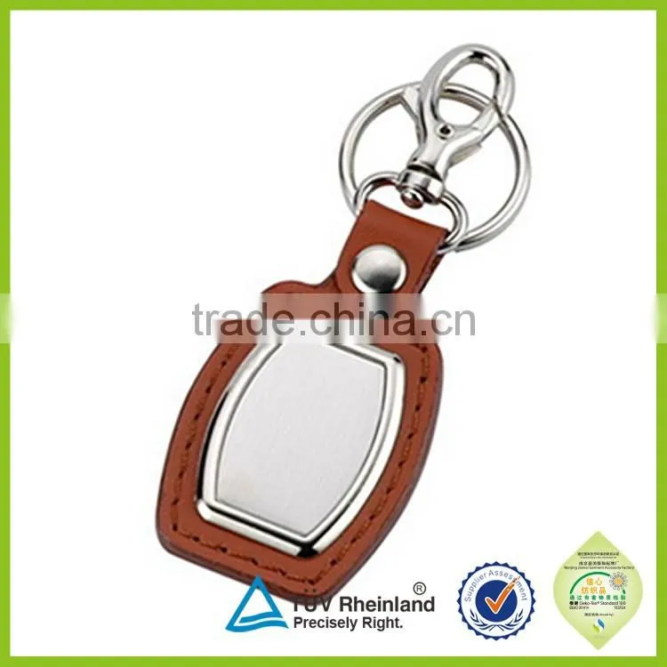 OEM design your own leather animal shaped travel custom keyring