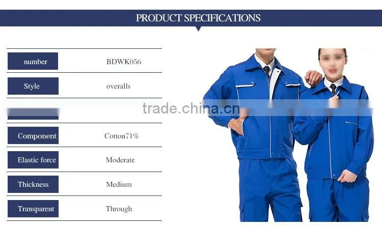 Factory Clothing Men Safety Workwear Uniform Work Jacket