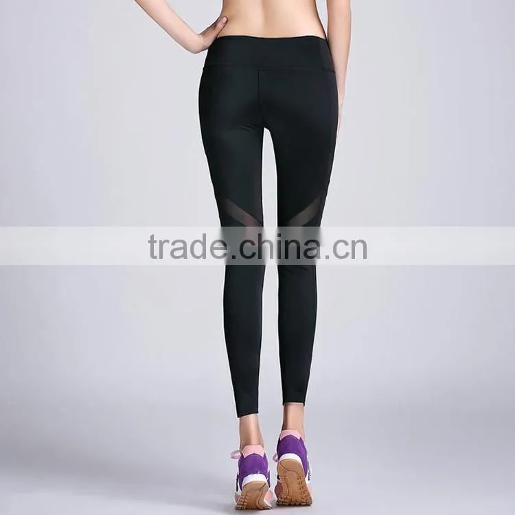 High Elastic Sport Leggings Black Womens Yoga Pants