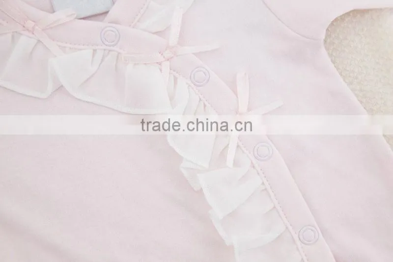 Hot Sale Baby Soft 100% Cotton Spring Autumn Winter Light Pink Newborn Baby Sleeping Bag