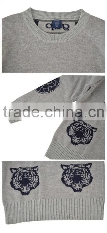 2014 Hot sale jacquard knitting pattern children 's sweater