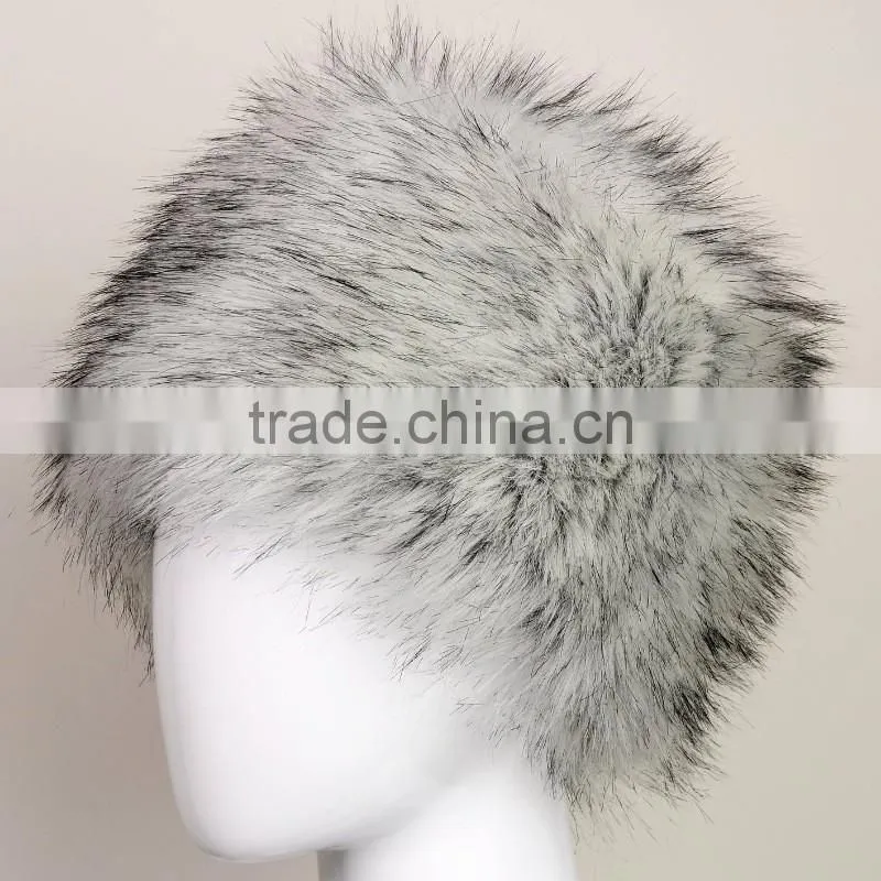 New Fashion Velvet Winter Warm Dome Caps Faux Fox Fur Hat Fake Mink Fur Hats For Women Skullies Beanies Bone