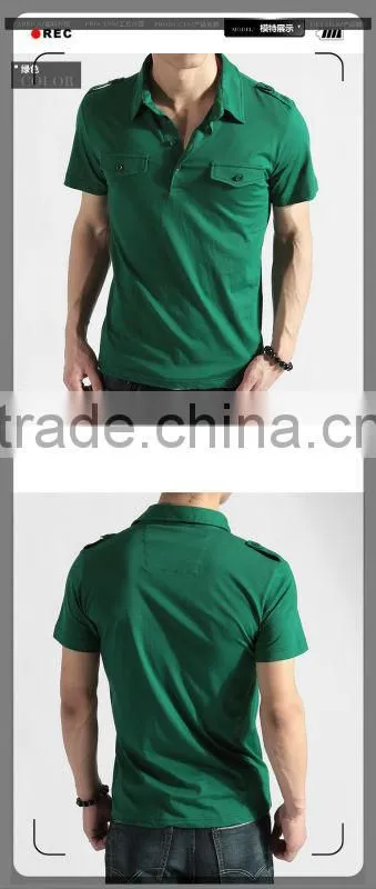 Mens short sleeve pima cottn polo tshirts 201307