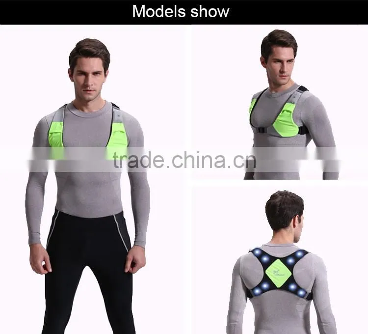 Wildsaver LED flashing night jogging suit men