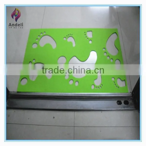 china supplier cheap welcome door mats with foot printed pattern