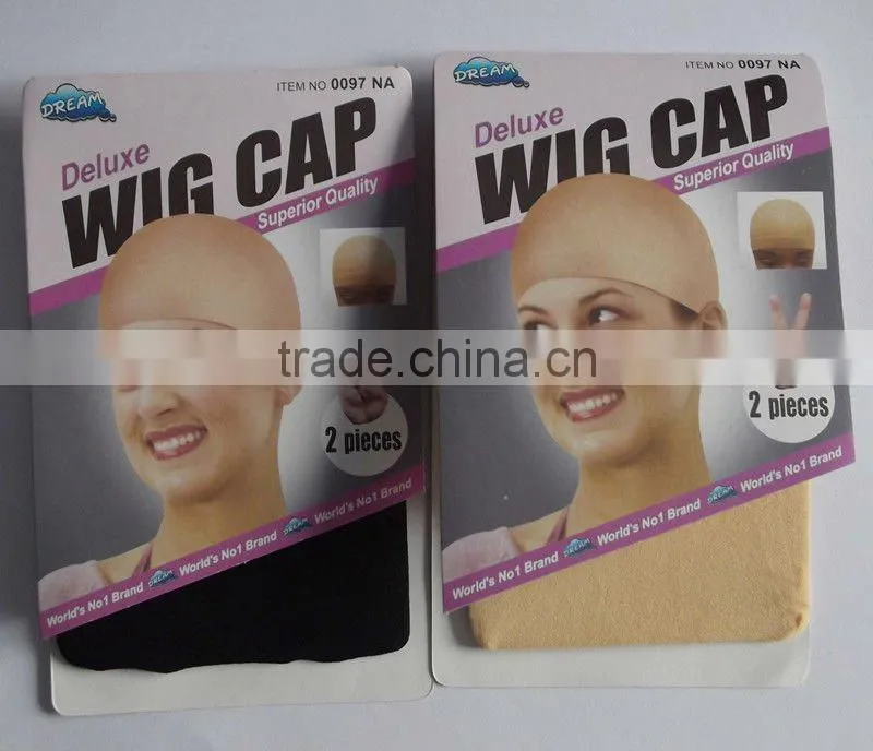 Hot Selling Black Deluxe Adjustable Elastic Wig Cap