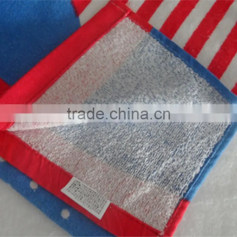 China wholesale cheap printed velour kid beach towel