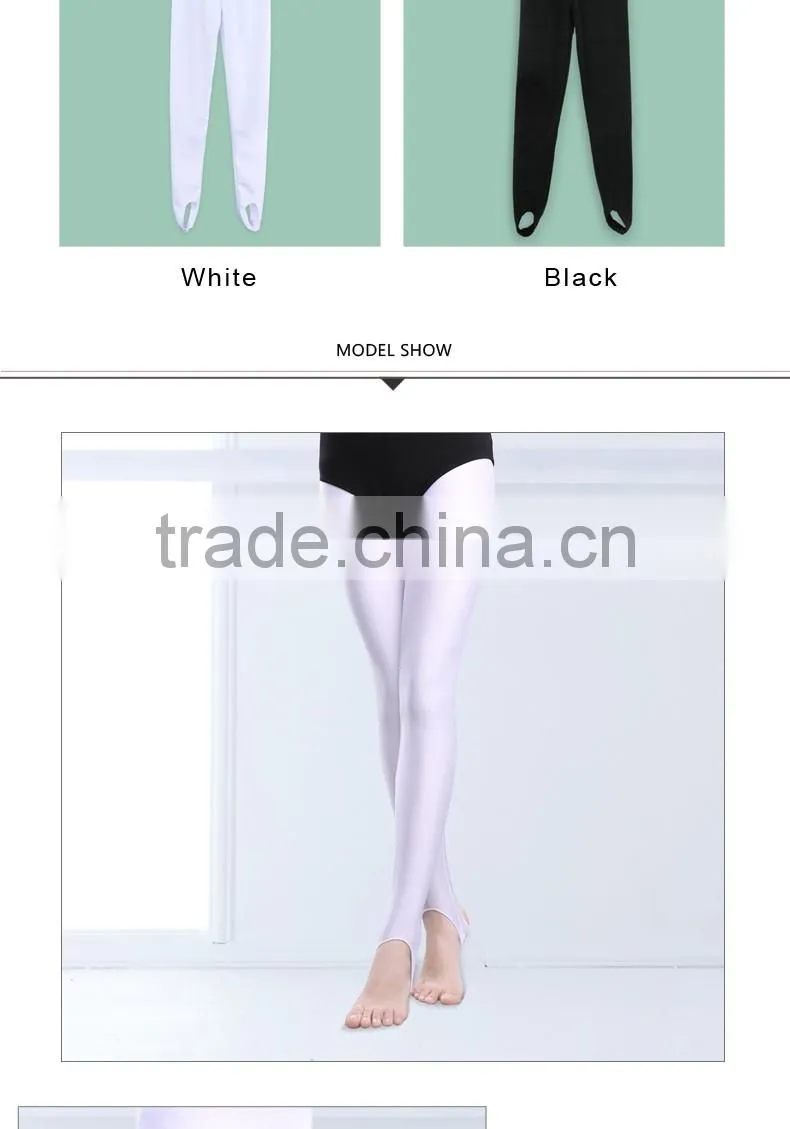 Girls Kids Ballet Stirrup Tights Cotton Spandex Gymnastics Pants Dance Fitness Pants