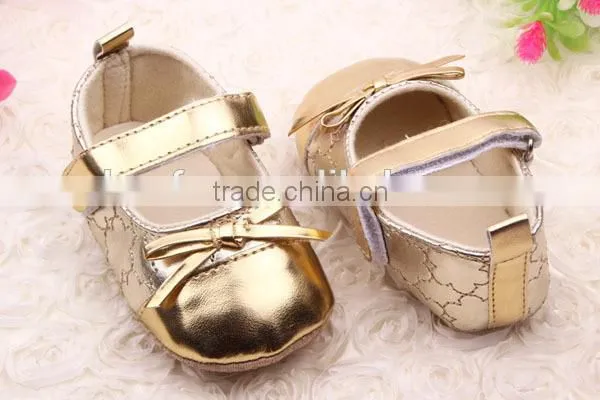 Hot Sale New Design Princess Girl Prewalker Baby Soft Sole Shoes