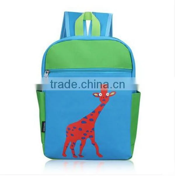 PU cartoon animal pattern children school bag