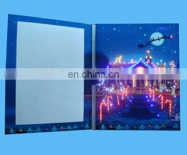 led light handwork paper art business greeting card